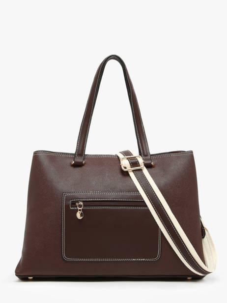 Shopping Bag Saffiano Lulu castagnette Brown saffiano WALDEMAR other view 4