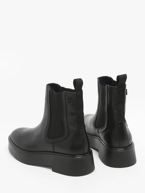 Chelsea Boots En Cuir Tommy hilfiger Noir women 8095BDS vue secondaire 3