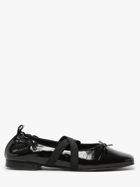 Ballerinas With Straps In Leather We do Black women CO55342G