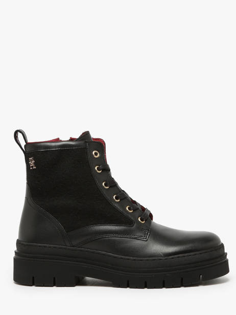 Bottines En Cuir Tommy hilfiger Noir women 8447BDS