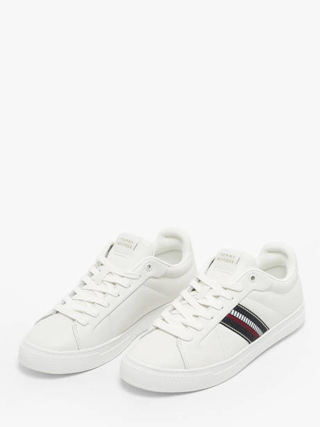 Sneakers In Leather Tommy hilfiger White women 8110YBL other view 2