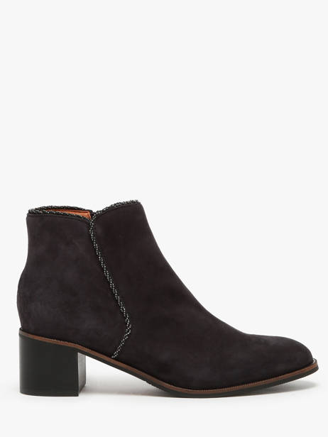 Bottines à Talon Tiglon En Cuir Mam'zelle Noir women CSIUY48