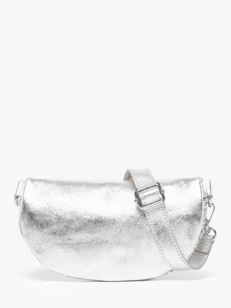 Leather And Glitter Star Belt Bag Milano Silver star ST24011 other view 4