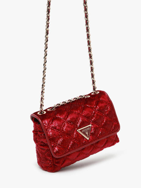 Crossbody Bag Giully Velvet Guess Red giully QE874874 other view 1