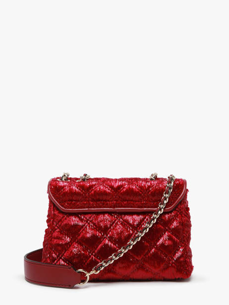 Crossbody Bag Giully Velvet Guess Red giully QE874874 other view 3