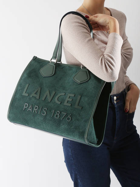 Shopping Bag Cabas D'ete Leather Lancel Green cabas d'ete A13207 other view 1