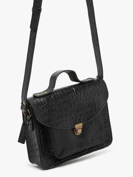 Shoulder Bag La Suite Heritage Leather Paul marius Black la suite heritage GEORGHER other view 1