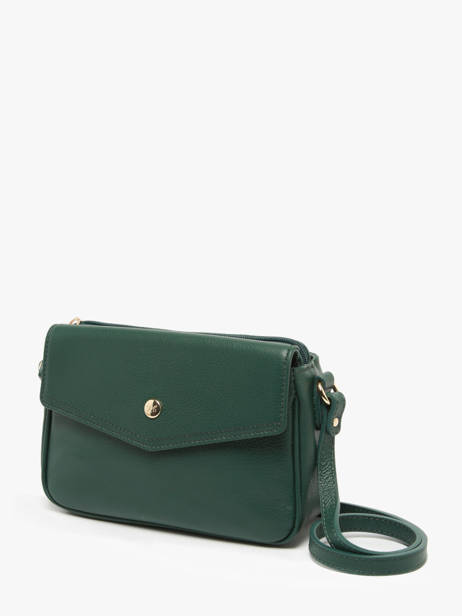 Shoulder Bag Luna Leather Hexagona Green luna 6820083 other view 2