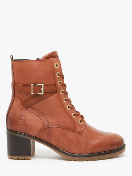 Boots In Leather Remonte Brown women 24