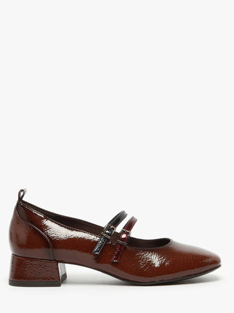 Heeled Ballerinas In Leather Tamaris Brown women 43