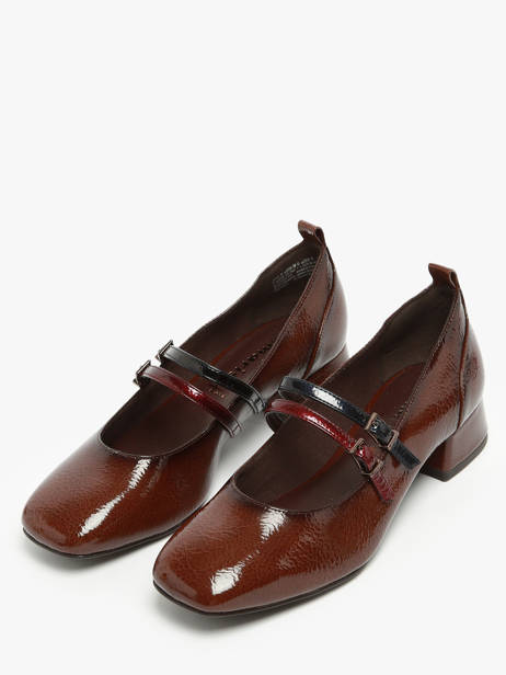 Heeled Ballerinas In Leather Tamaris Brown women 43 other view 1