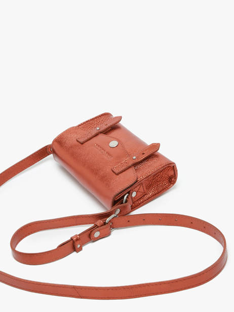 Leather Mini Indispensable Ginger Crossbody Bag Paul marius Orange ginger MINIGIN other view 1