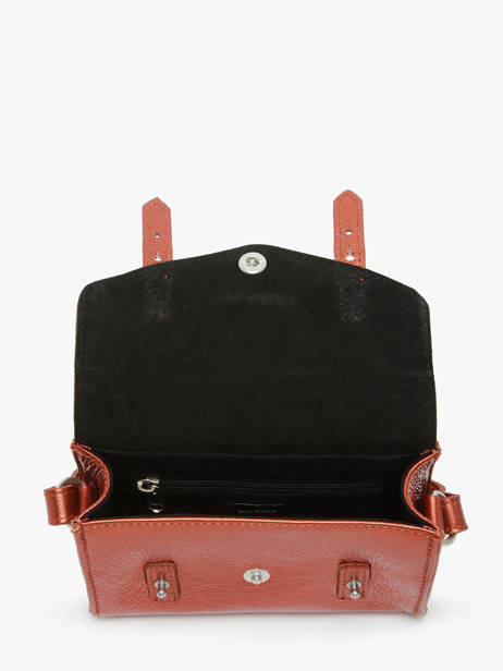 Leather Mini Indispensable Ginger Crossbody Bag Paul marius Orange ginger MINIGIN other view 2