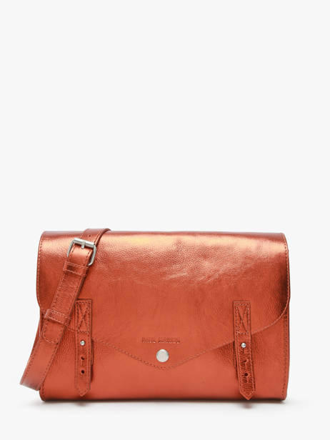 Leather L'indispensable Ginger Crossbody Bag Paul marius Orange ginger INDISGIN