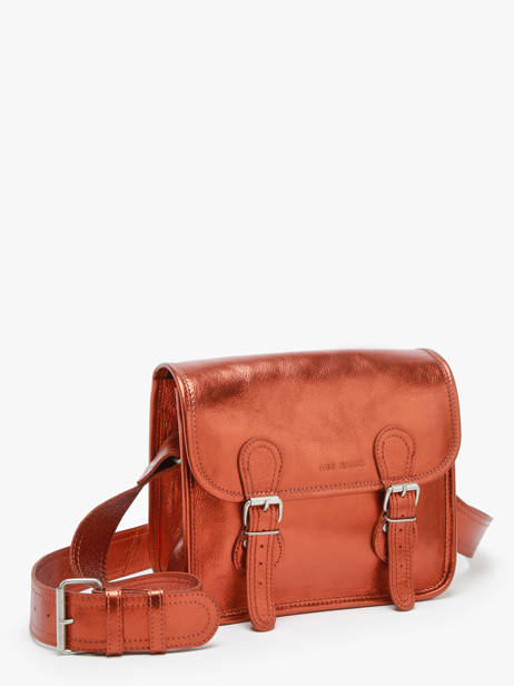 Small Leather La Sacoche Ginger Crossbody Bag Paul marius Orange ginger SACOSGIN other view 1