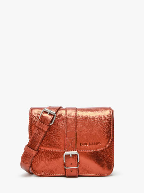 Leather L'essentiel Ginger Crossbody Bag Paul marius Orange ginger ESSENGIN