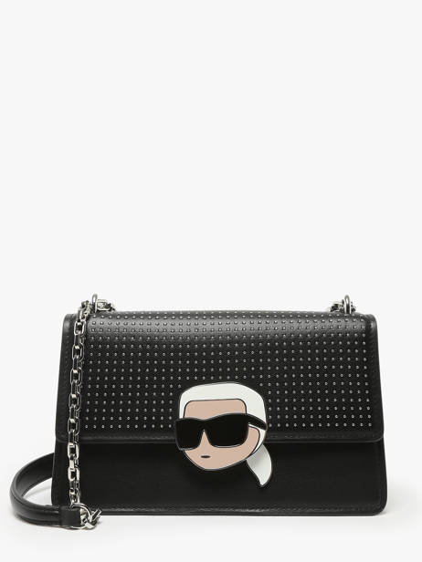 Sac Bandoulière K Ikonic 2.0 Cuir Karl lagerfeld Noir k ikonic 2.0 246W3027