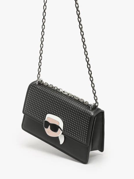 Sac Bandoulière K Ikonic 2.0 Cuir Karl lagerfeld Noir k ikonic 2.0 246W3027 vue secondaire 1