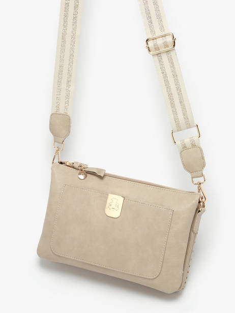 Shoulder Bag Ajoure Lulu castagnette Beige ajoure WINTER other view 2