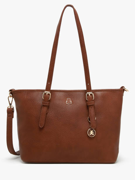 Shoulder Bag Zip Lulu castagnette Brown zip WILFRIED