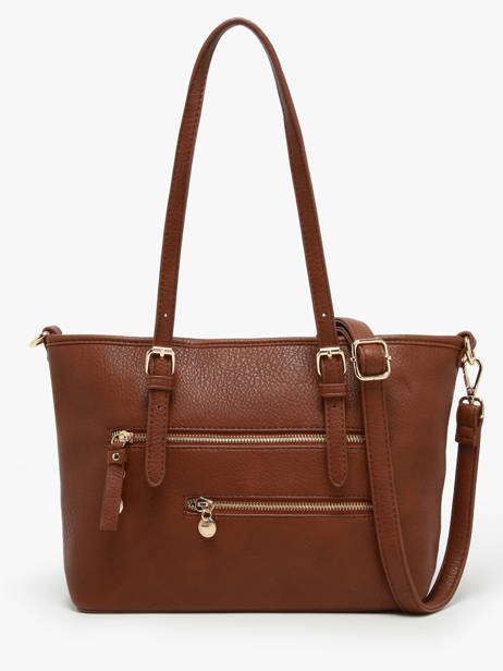 Shoulder Bag Zip Lulu castagnette Brown zip WILFRIED other view 4