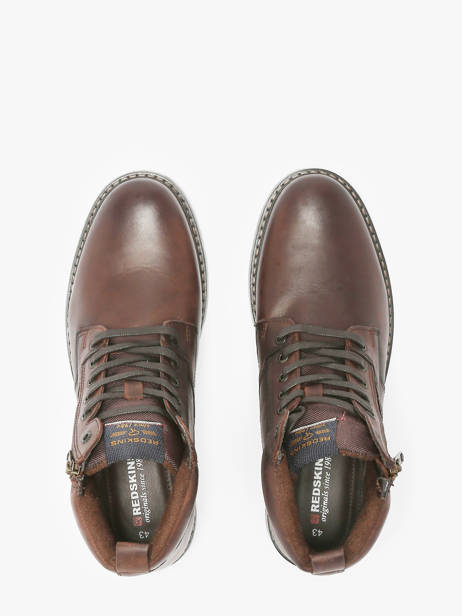 Bottines Eternity En Cuir Redskins Marron men ETERNITY vue secondaire 3