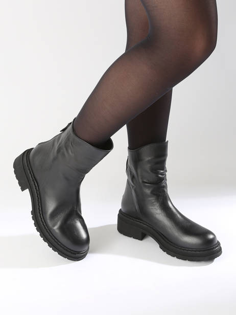 Boots In Leather Inuovo Black women 753434 other view 1