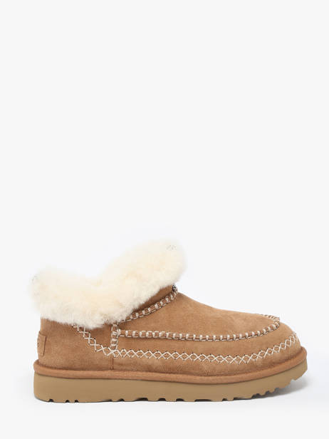 Boots In Leather Ugg Beige women 1158224