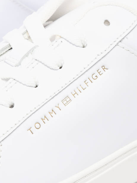 Sneakers In Leather Tommy hilfiger White women 8320YBS other view 3