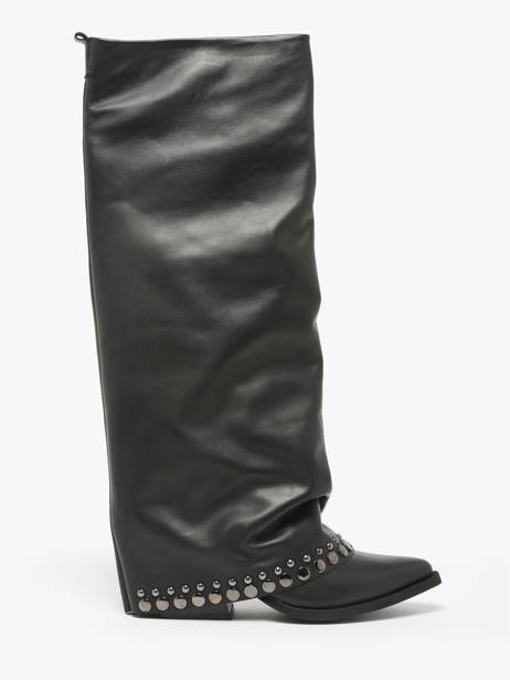 Boots In Leather N°6 Black women AN31