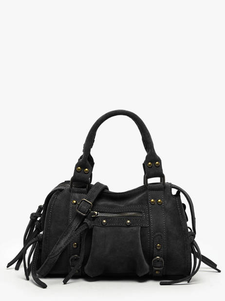 Shoulder Bag Velvet Leather Milano Black velvet VE24093