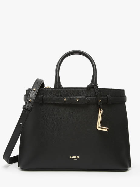 Satchel Faubourg Leather Lancel Black faubourg A13528