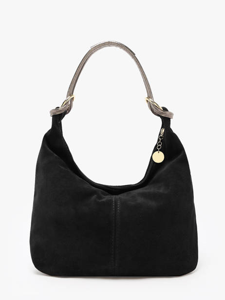 Shoulder Bag Velvet Milano Black velvet VE24091 other view 4