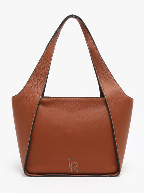 Shoulder Bag M Foudre Leather Etrier Brown foudre EFOD107M
