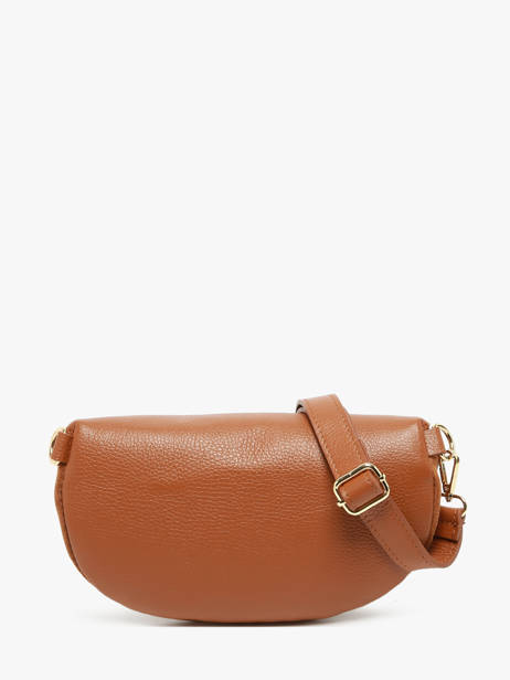 Sac Banane Cuir Milano Marron velvet caviar VC24111 vue secondaire 4