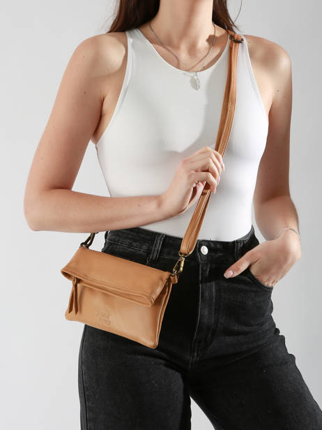 Shoulder Bag Cow Leather Basilic pepper Brown cow BCOW75 other view 1