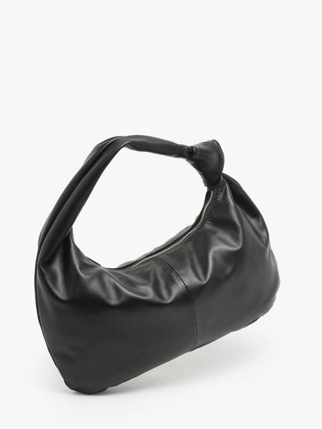 Shoulder Bag Sauvage Leather Milano Black sauvage SA24114 other view 2