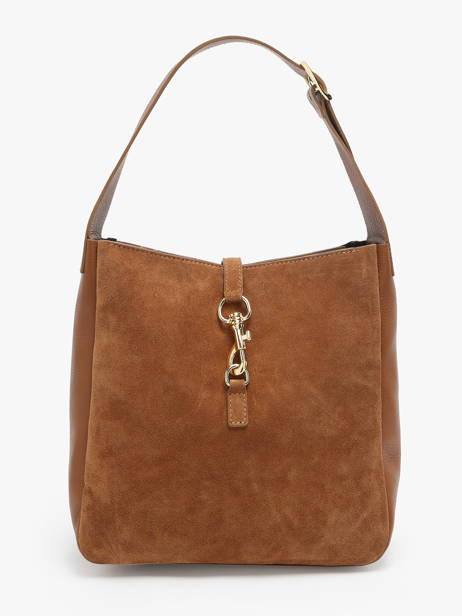 Shoulder Bag Velvet Caviar Leather Milano Brown velvet caviar VC24118