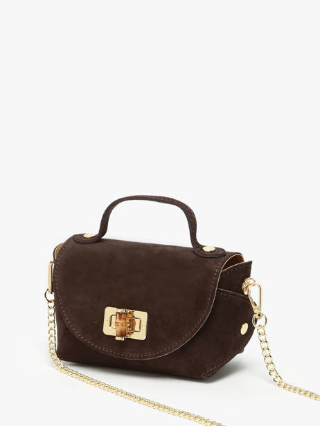 Sac Bandoulière Velvet Cuir Milano Marron velvet VE24117 vue secondaire 2