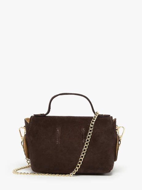 Sac Bandoulière Velvet Cuir Milano Marron velvet VE24117 vue secondaire 4