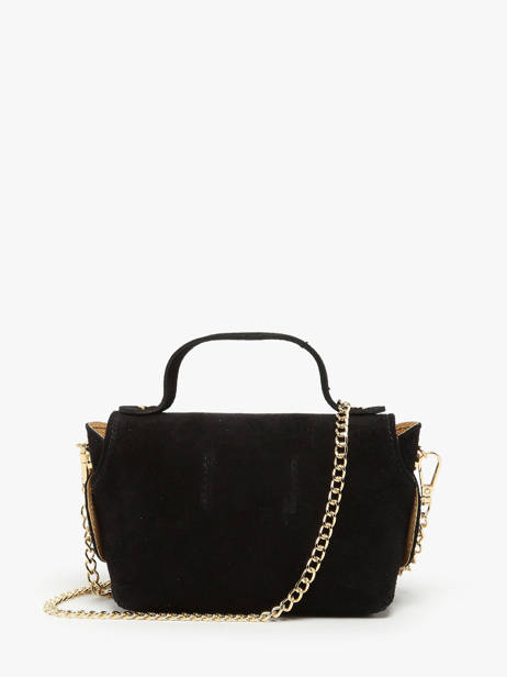 Sac Bandoulière Velvet Cuir Milano Noir velvet VE24117 vue secondaire 4