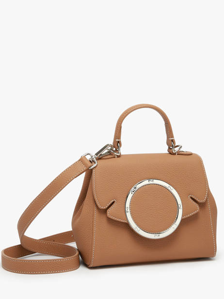 Leather Yumi Top Handle Bag Nathan baume Brown ginkgo 4 other view 2