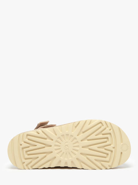 Slippers Goldenstar Clog In Leather Ugg Beige women 1138252 other view 4