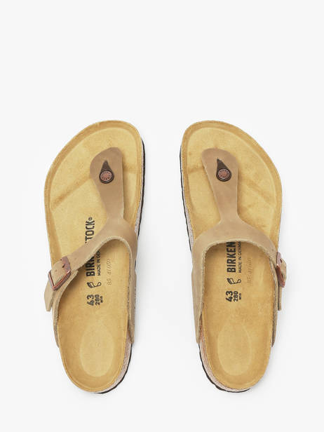 Flip Flops Gizeh Birkenstock Beige men 943811 other view 3