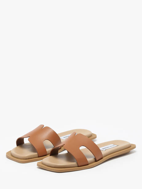 Slippers Sofia In Leather Steve madden Brown women 11003523 other view 1