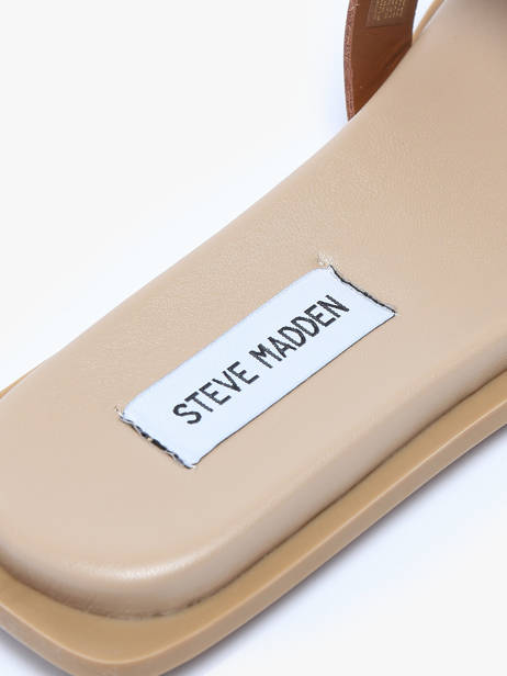 Slippers Sofia In Leather Steve madden Brown women 11003523 other view 2