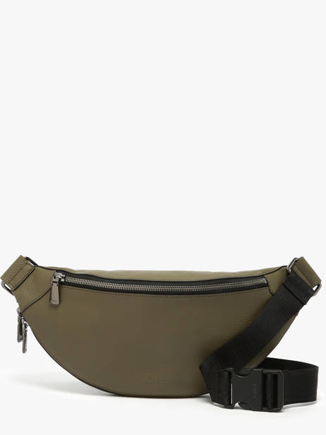 Men's Leather Origami Belt Bag Lancel Green origami A13426