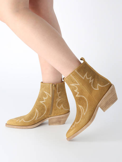 Santiago Boots Holly In Leather Alpe Brown women 53561155 other view 1