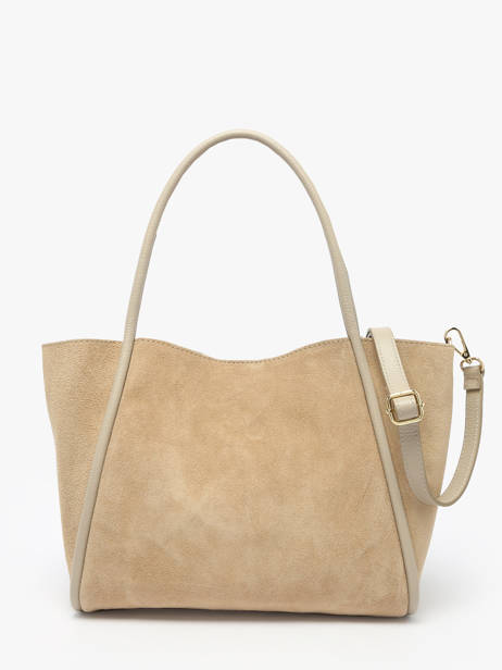 Shoulder Bag Velvet Caviar Leather Milano Beige velvet caviar VC24021 other view 4