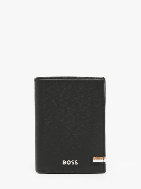Wallet With Coin Purse Leather Hugo boss Black iconic HLG421A